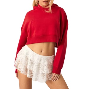 Sudadera Corta con Capucha para Mujer, Personalizable con Logotipo, de Algodón y Felpa, Estilo Casual y Urbano - Product Image 6