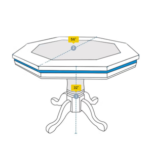 Housse de table de poker personnalisée - Octogonale du Vietnam, housses de coussin d'extérieur de haute qualité, imperméables, résistantes aux UV, avec cordon de serrage HDT - Product Image 1