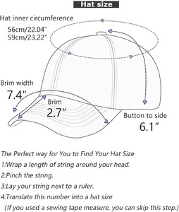 Unisex Baseball Cap 6-Panel Solid Color Cotton Fitted Casual Hat Adult Size 58-60CM - Product Image 6