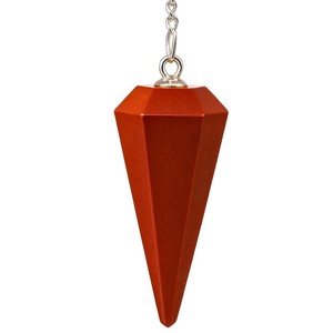 <b>Top</b> Selling Red Jasper <b>Crystal</b> Pendulum Conical Shape Polished Carving Beautiful Dowsing Tool Energy Healing Wholesale - Product Image 2