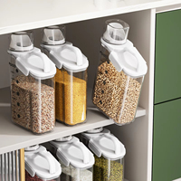 Contenedores Herméticos para Almacenamiento de Alimentos, Dispensador de Cereales, Caja de Almacenamiento de Cereales, Dispensador de Arroz, Dispensador de Granos, Organizador de Cocina