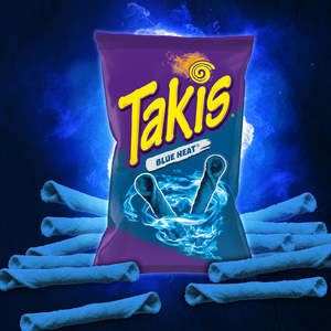 Chips de Tortilla Takis Blue Heat 92.3g, Sabor a Chile Picante, Aperitivo Mexicano Crujiente, Chips de Maíz Enrollados Picantes, Venta al por Mayor - Product Image 3