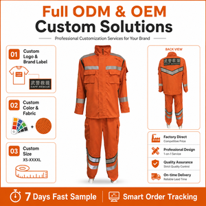 Traje de Trabajo de Rescate Resistente al Fuego, Tela Nomex de Alta Visibilidad, Ropa Ignífuga con Certificación CE - Product Image 2