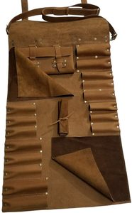 Premium Leather Knife <b>Roll</b> Professional Chef <b>Tool</b> Carrier Kitchen Knife Storage Travel Organizer LKR-0317 - Product Image 6