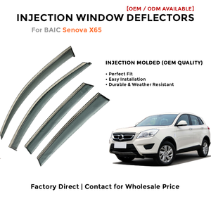 แผ่นบังลมสำหรับรถยนต์ BAIC Senova X65 ป้องกันแดด ฝน และลม  แบบฉีดขึ้นรูป - Product Image 2