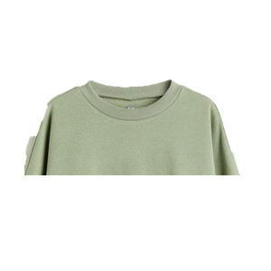 เสื้อสเวตเชิ้ตผ้าแคนวาสปักลายสำหรับผู้หญิง รุ่นสปริง เป็นมิตรกับสิ่งแวดล้อม ระบายอากาศได้ดี กันลม สีเทาอ่อน คอกลม แขนยาว - Product Image 4