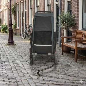 Remorque de vélo cargo et poussette pour bébé TC-2024S OEM/ODM avec design léger, tissu résistant à l'eau 600D, cadre en aluminium - Product Image 2