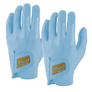 BRUCE BOLT Gants de golf en cuir véritable pour droitier, antidérapants, unisexes, à enfiler, bleus, Texas, États-Unis - Product Image 1