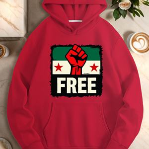 Raised <b>red</b> fist with FREE <b>women's</b> casual <b>hoodies</b> - Product Image 3