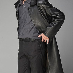 Abrigo Largo de Invierno 2026, Diseño Personalizado, Alta Calidad, Precio al por Mayor, Abrigo de Cuero Ligero para Hombre - Product Image 3