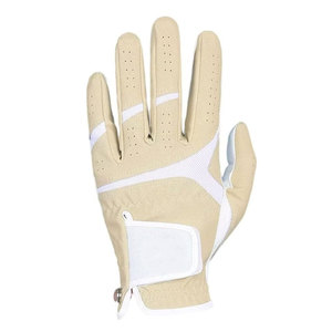 Gants de golf personnalisés en cuir souple pour hommes, respirants, antidérapants, en PU, avec logo personnalisé, style driver, jaunes, pour le travail - Product Image 5