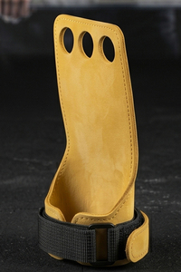 Agarraderas de Cuero para Levantamiento de Pesas con Ajuste de Resistencia, Agarre de Cuero para Gimnasia, Unisex - Product Image 4