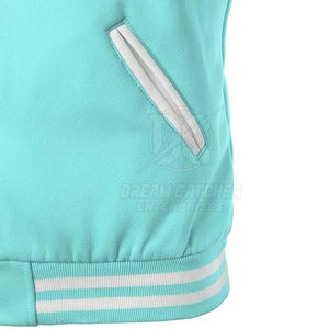 Chaqueta Letterman de Material Suave con Cuello Alto, Chaqueta de Invierno de Alta Calidad para Hombre, Mezcla de Algodón y Lana, Transpirable - Product Image 6