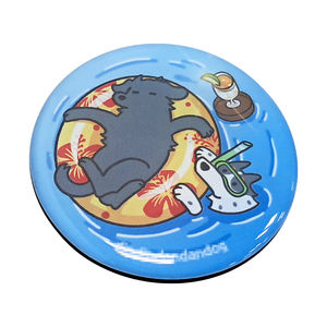 Aimant de réfrigérateur en résine de forme irrégulière, autocollant magnétique, impression UV personnalisable, vierge pour sublimation, moderne et durable - Product Image 6