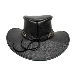 Polyester Cowboy <b>Hat</b> Unisex Black Wide Brim Silk Screen Printing <b>Band</b> Adjustable Outdoor Four Seasons Casual Adult 56-58CM - Product Image 4