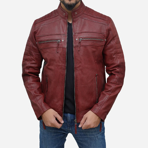 Chaqueta Varsity con Cuello Alto y Logotipo Frontal para Hombre - Product Image 1