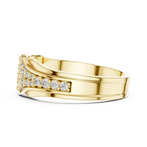 Anillo de Diamante Moissanita de Corte Redondo en Plata de Ley 925 de Lujo, Fabricante de Joyería Personalizada al por Mayor - Product Image 2