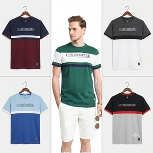 เสื้อฟุตบอลสีดำแดงแบบกำหนดเอง แขนสั้น คอกลม เสื้อยืดลำลองสำหรับผู้ชาย ชุดกีฬา 100% โพลีเอสเตอร์ แห้งเร็ว - Product Image 4