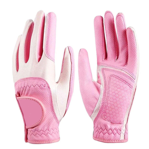 White Cabretta Leather Luxury Unisex Right Hand Golf Gloves Button Closure Adjustable Wrist <b>Strap</b> Hand Grips Breathable Sports - Product Image 6