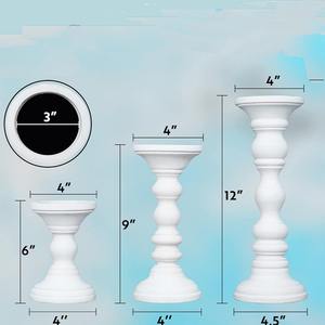 Nouvelle Arrivée - Porte-bougie en Bois de Mangue Personnalisé, Centre de Table Élégant Style Ferme pour Décoration Intérieure, Support de Bougie en Bois - Product Image 5