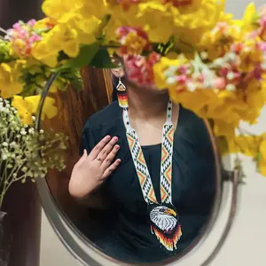 Collier de perles de rocaille tchèques de haute qualité pour femme, tendance, multicouche, collier bib épais, pour mariage, fiançailles, anniversaire - Product Image 1