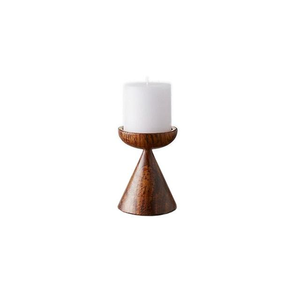 Portavelas de Madera de Excelente Calidad, Ecológico, Pulido, con Tallado de Sombra, para Decoración del Hogar, Bodas, Ramadán - Product Image 1