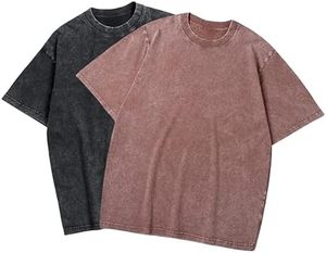 Camiseta Extra Grande de Estilo Retro para Hombre, Lavada al Ácido, de Tela Gruesa, Personalizable con Etiqueta, Tejido de Alta Calidad - Product Image 3