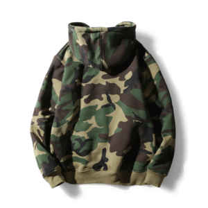 เสื้อฮู้ดผ้าฟลีซพิมพ์ดิจิตอลผ้าทอพอดีปกติสำหรับผู้ชายผ้าคอตตอน100% กลางแจ้งอบอุ่นล่าสัตว์ลำลอง - Product Image 5