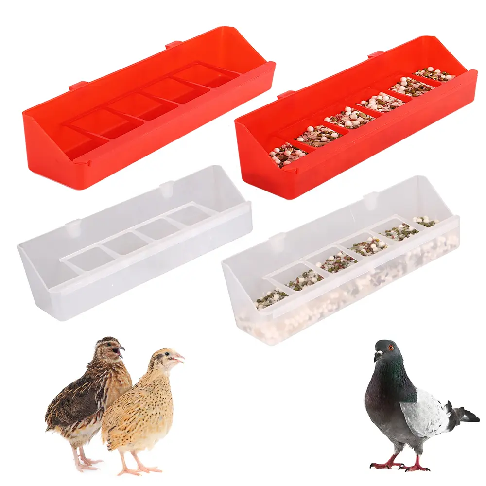 Poultry Pigeon Parrot Quail Duck Bird Chicken Feeder and Drinker Food Box Hanging Chicken Feeder Water Trough