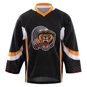 2024 nouveauté logo de marque personnalisé et numéro de vêtements d'entraînement maillot de hockey d'équipe maillot de hockey brodé personnalisé - Product Image 3