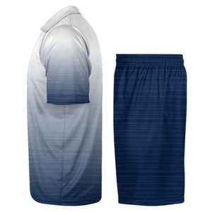 Ensemble de maillots de football personnalisables pour hommes, 100% polyester, maille respirante, séchage rapide, short à sangles réglables, fermeture à cordon, nom d'équipe personnalisé - Product Image 6