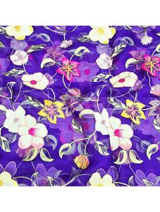 Tissu de luxe brodé en maille de polyester respirante, dentelle florale jacquard, pour robe de mariée, robe de soirée, matière textile de mode - Product Image 4