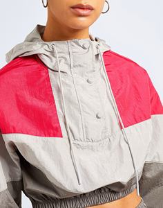 Chándal deportivo informal de retazos personalizado para mujer, chándal de talla grande con bloque de color, ropa de calle, Chaqueta corta, chándal para mujer - Product Image 5