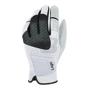 Gants de golf professionnels pour hommes en cuir véritable Cabretta, respirants, avec contrôle de la préhension, fermeture auto-agrippante, pour l'entraînement, haute adhérence - Product Image 4