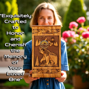 AYAANS Rosewood wooden Hand Carved Wooden Hot Selling cremation Urn Box for Adult Ashes Wholesale Cremation Urns (6X6X11)IN - Product Image 4