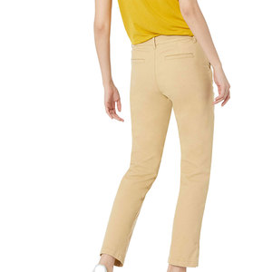Pantalon chino pour femme de haute qualité, 2 poches latérales, léger, polyvalent, vintage, pour événements formels en plein air, pantalon d'été, service OEM - Product Image 2