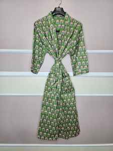 ชุดคลุมว่ายน้ำปักลายผ้าไหมสั่งทำพิเศษ สไตล์ฮิปปี้ คิโมโนยาวสำหรับฤดูร้อน ชุดคลุมบิกินี่ชายหาดสไตล์โบฮีเมียนสำหรับผู้หญิงทุกไซส์ - Product Image 3