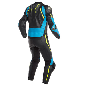 Combinaison de moto en cuir véritable intégral avec protection contre les chocs, coutures doubles renforcées, fermeture éclair durable - Product Image 3