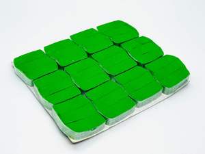 Ensemble de 12 plaquettes de confettis effet neige verte, effet neige classique en Chine, 1000 flocons par plaquette, effet visuel - Product Image 3