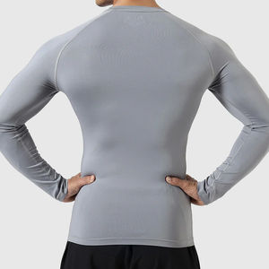 Hauts de compression à manches longues personnalisés de qualité supérieure pour hommes - Évacuation de l'humidité, respirant, imperméable, toutes saisons - Product Image 5