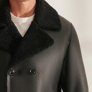 Premium Leather Aviator Flight <b>Jacket</b> Classic <b>Pilot</b> Coat Winter Fashion OEM ODM Manufacturing Sample Service Available - Product Image 5
