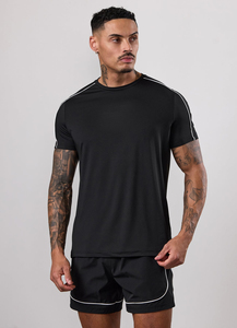 Camisetas de Hombre al por Mayor con Logotipo Personalizado, de Poliéster/Algodón, Corte Regular, Color Sólido, Tejido de Punto, Impresión Digital, Secado Rápido y Transpirables - Product Image 3