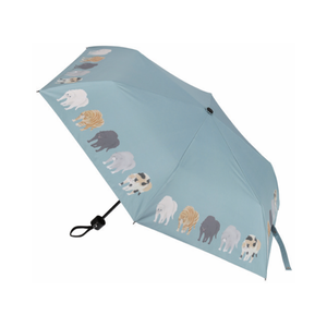 Parapluie pliant à 6 baleines de 90 cm, motif chiens de dessin animé mignons, ouverture manuelle, en polyester, protection solaire et pluie, pour le voyage - Product Image 4