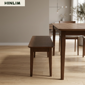 Silla de Comedor de Madera, Diseño Contemporáneo, Acabado en Nogal, Patas Cónicas, Mueble Duradero para Hogar, Oficina y Apartamento - Product Image 3