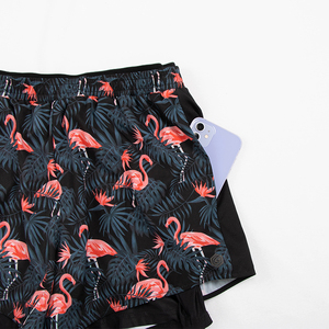 Pantalones Cortos Deportivos 2 en 1 para Correr, de Secado Rápido, con Bolsillo Lateral con Cierre, para Gimnasio, Fitness, Entrenamiento, Poliéster, para Hombre - Product Image 3