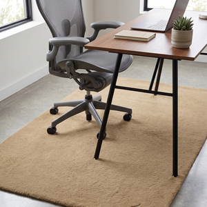 Beige Wool Hand-<b>Tufted</b> Non-Slip Soft Textured Medium Pile 10-14mm Thickness Cotton Silicone Backing Area <b>Rug</b> for Living Room - Product Image 5