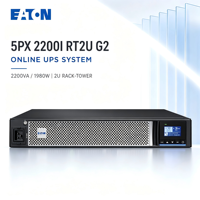 Eaton 5PX 2200i RT2U G2 2200VA/1980W Onduleur en ligne à double conversion, conception 2U haute densité pour montage en rack