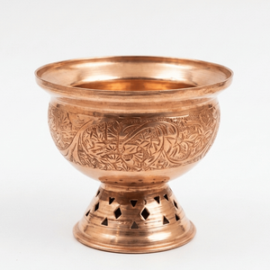 Quemador de Incienso Tradicional de Latón, Cuenco de Metal Tallado para Bakhoor, Taza Decorativa para Ofrendas, para Altar del Hogar y Meditación - Product Image 6