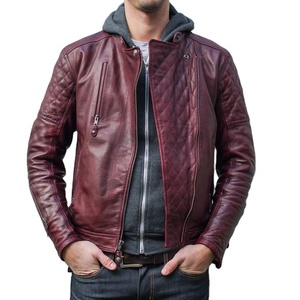 2026 Customized High Quality PU <b>Leather</b> <b>Jackets</b> <b>Men</b> Winter Solid Stand Collar Fashionable High Street Style Breathable - Product Image 1