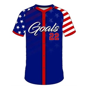 Nueva Camiseta de Béisbol Personalizada, Transpirable, con Diseño Cosido y Estampado Digital por Sublimación, Estilo Conjunto, Camiseta de Béisbol Premium - Product Image 3